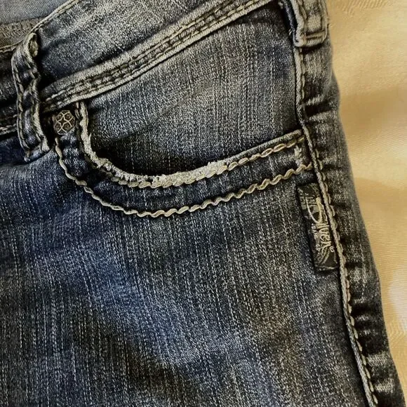 Silver Womens Suki Bootcut Jeans Sz11 30 x 30 Dark Wash Low Rise Actual 29x29 - Picture 3 of 10